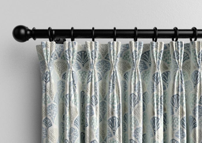 Foxley Faux Silk, Marine - Made to Measure Curtain - Image 11